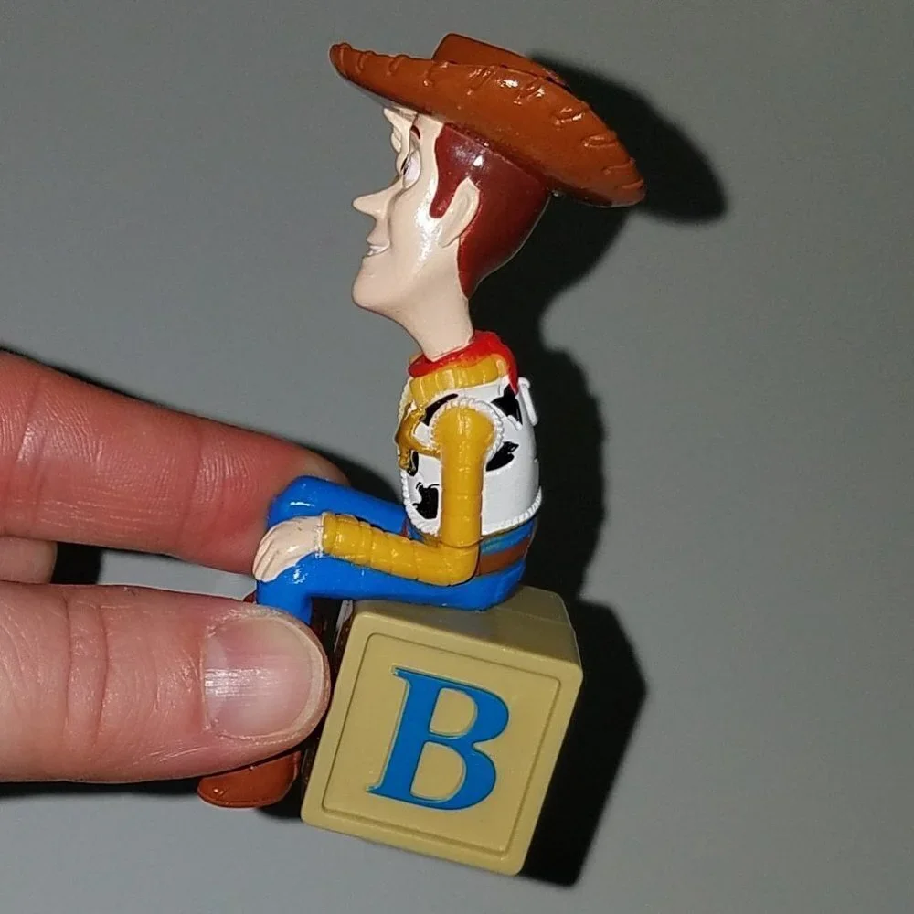 2 Toy Story Buzz Lightyear Woody Disney Decopac Birthday Cake Topper Figure Lot